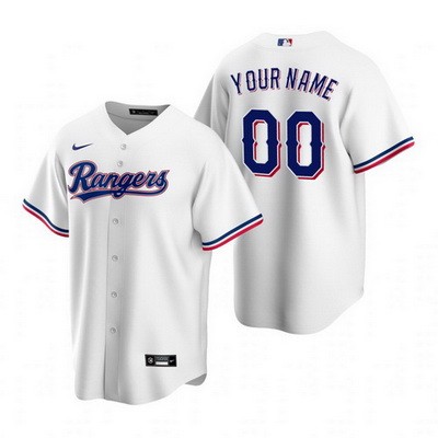 Men's Women Youth Texas Rangers Customized White 2020 Cool Base Jersey