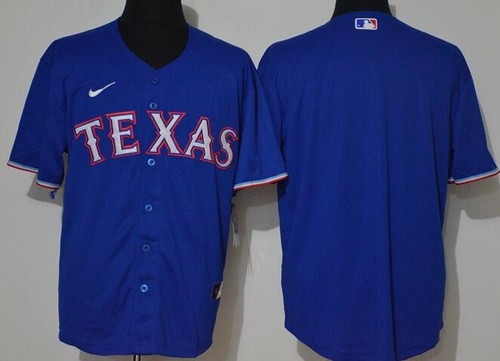 Men's Texas Rangers Blank Royal 2020 Cool Base Jersey