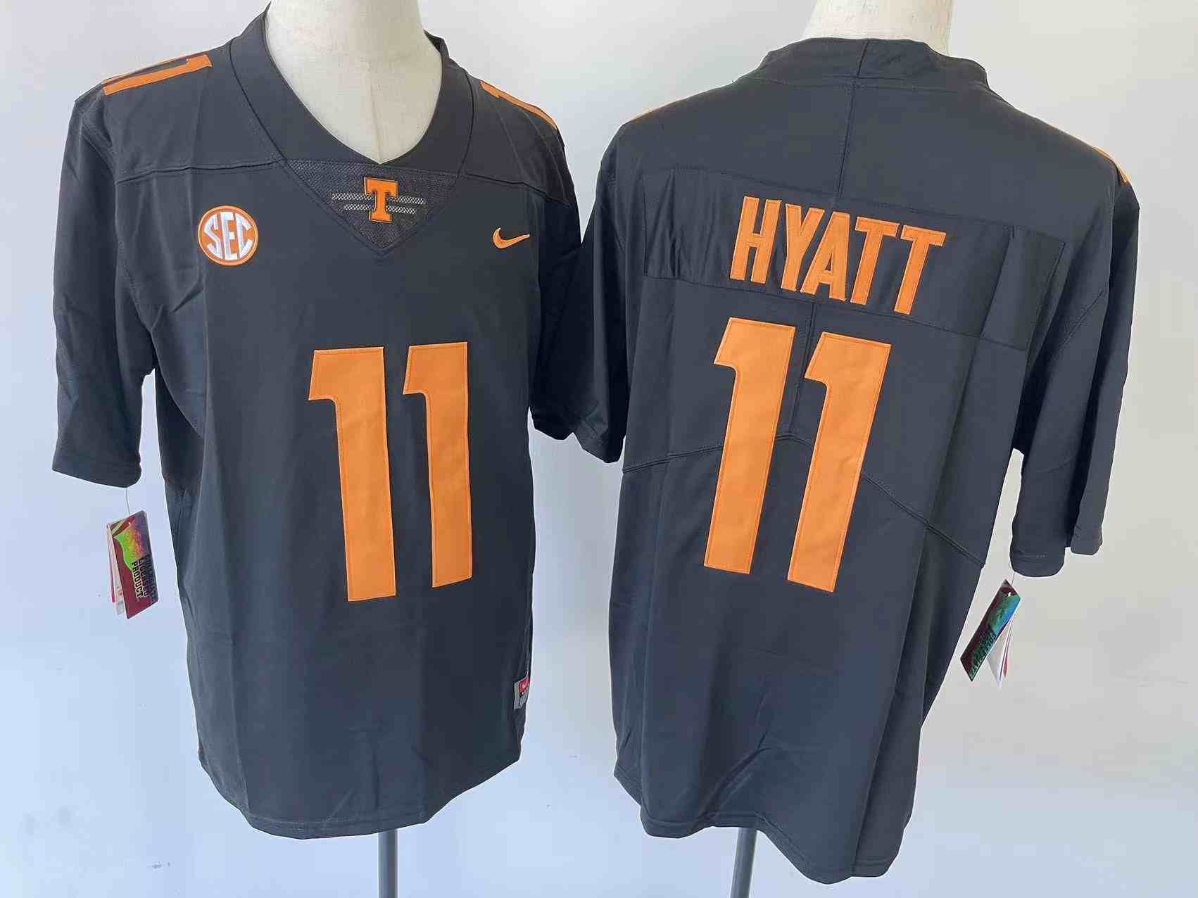 Youth Tennessee Volunteers GRAY #11 HYATT College Football Jersey