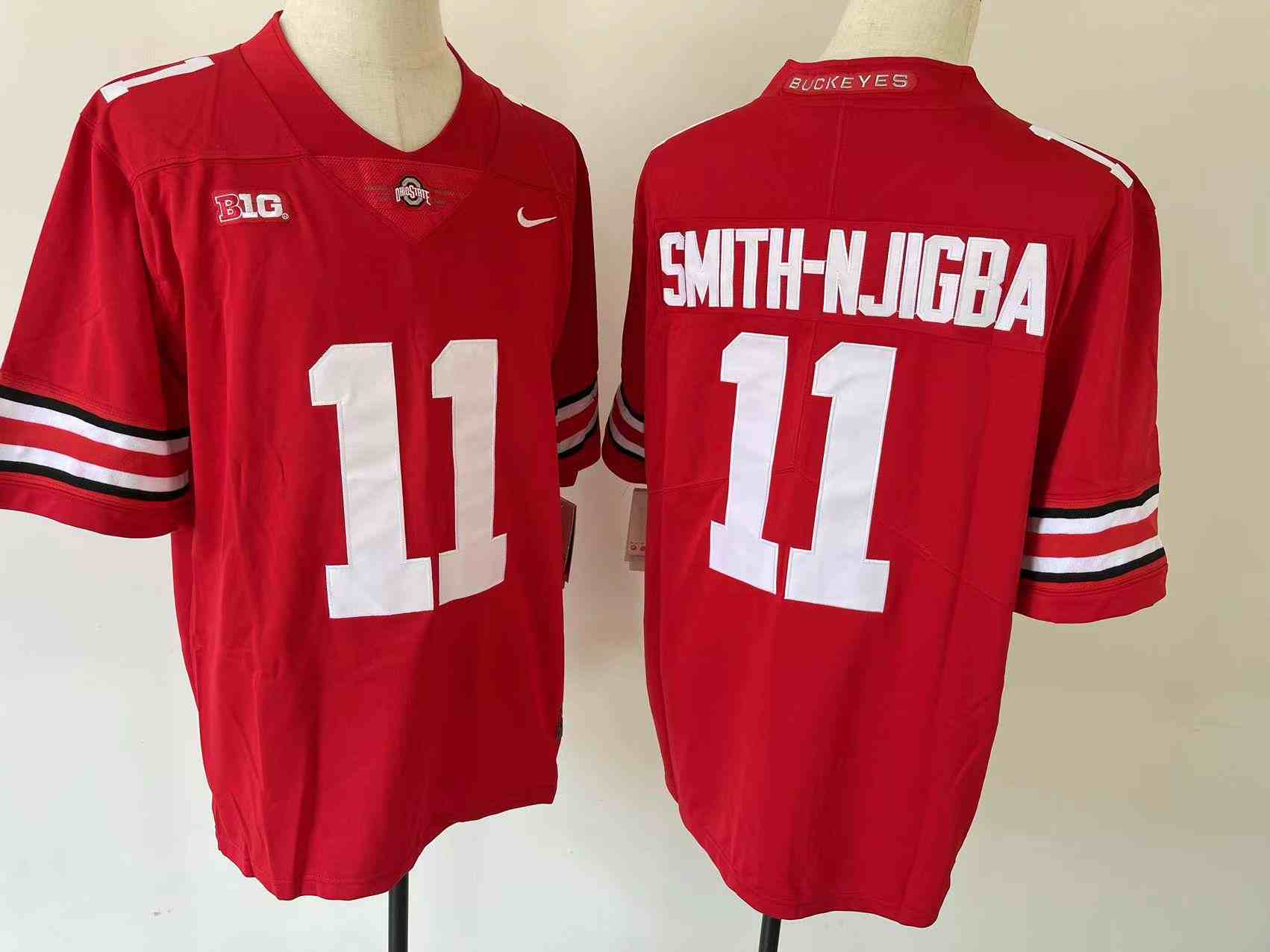 Youth NCAA Ohio State Buckeyes 11  SMITH-NJIGBA red College Football Jersey