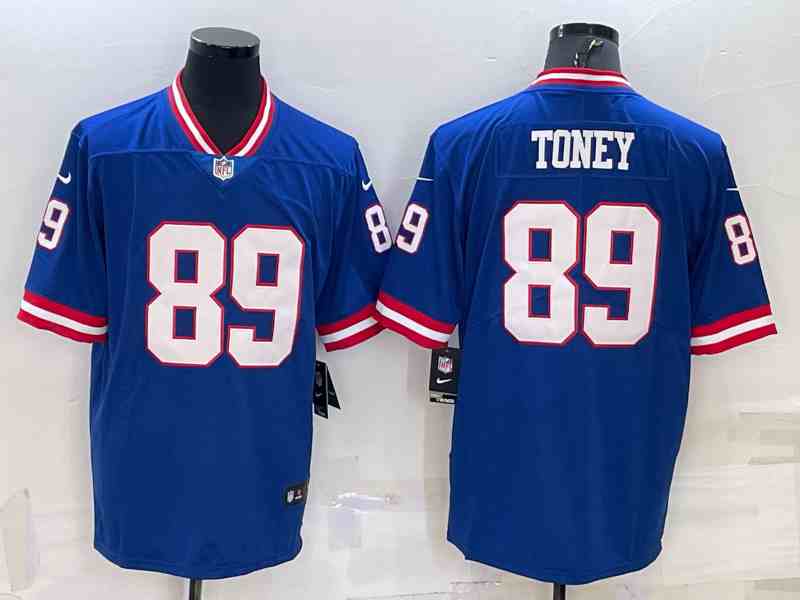 Men's New York Giants #89 Kadarius Toney Royal Classic Retired Player Stitched Game Jersey