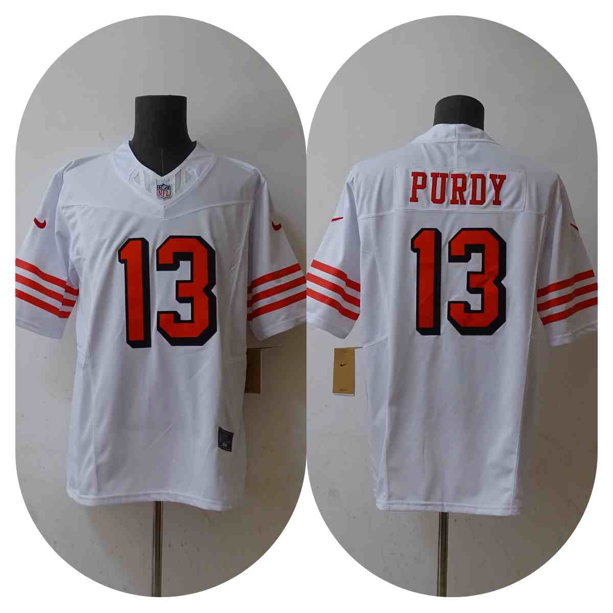 Men's San Francisco 49ers #13 Brock Purdy 2023 F.U.S.E. New White Vapor Untouchable Limited Stitched Football Jersey