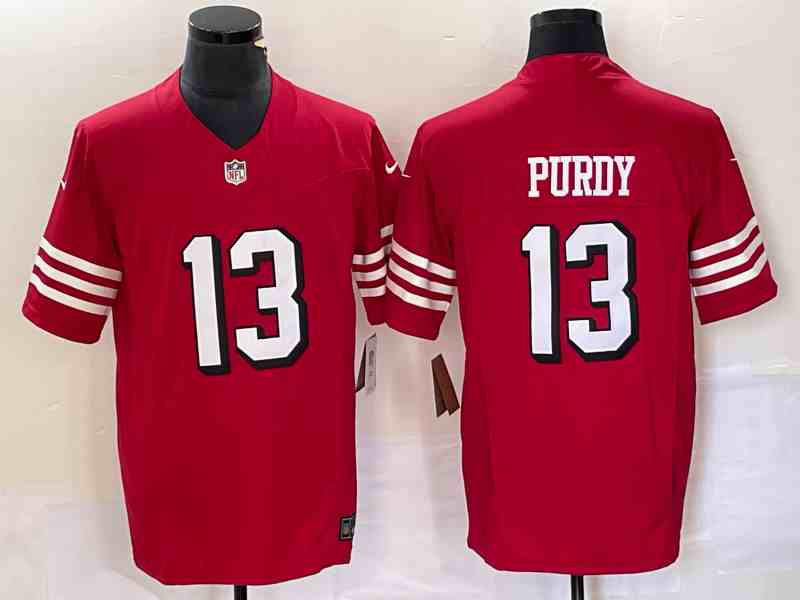 Men's San Francisco 49ers #13 Brock Purdy 2023 F.U.S.E. New Red Vapor Untouchable Limited Stitched Football Jersey
