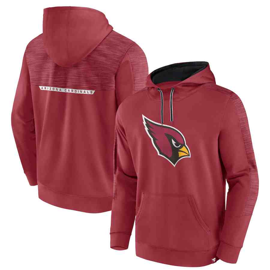 Men's Arizona Cardinals Red Defender Evo Pullover Hoodie