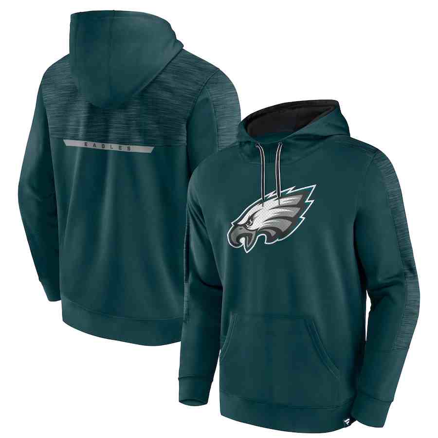 Men's Philadelphia Eagles Green Defender Evo Full-Zip Hoodie (2)