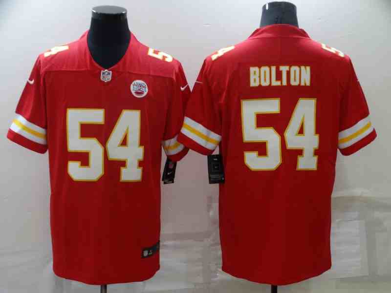 Men's Kansas City Chiefs #54 Nick Bolton Red 2021 Vapor Untouchable Stitched NFL Nike Limited Jersey