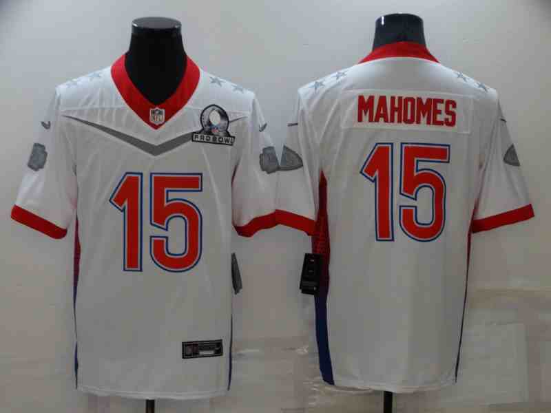 2022 AFC Pro Bowl Kansas City Chiefs #15 Patrick Mahomes White Jersey