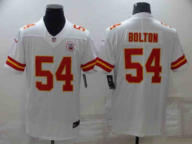 Men's Kansas City Chiefs #54 Nick Bolton White 2021 Vapor Untouchable Stitched NFL Nike Limited Jersey