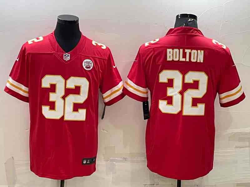 Men's Kansas City Chiefs #32 Nick Bolton Red Vapor Untouchable Limited Stitched NFL Jersey