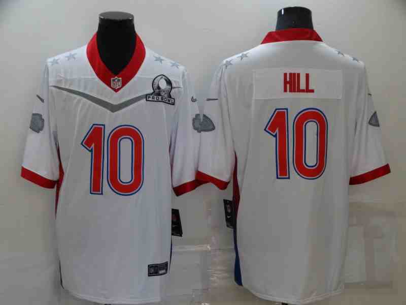 2022 AFC Pro Bowl Kansas City Chiefs #10 Tyreek Hillt White Jersey