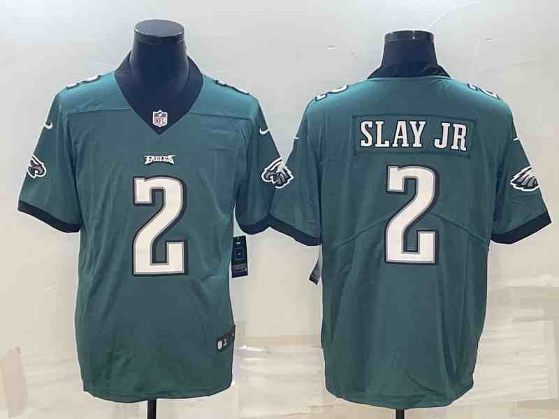 Men's Philadelphia Eagles #2 Darius Slay JR Green Vapor Untouchable Limited Stitched Jersey