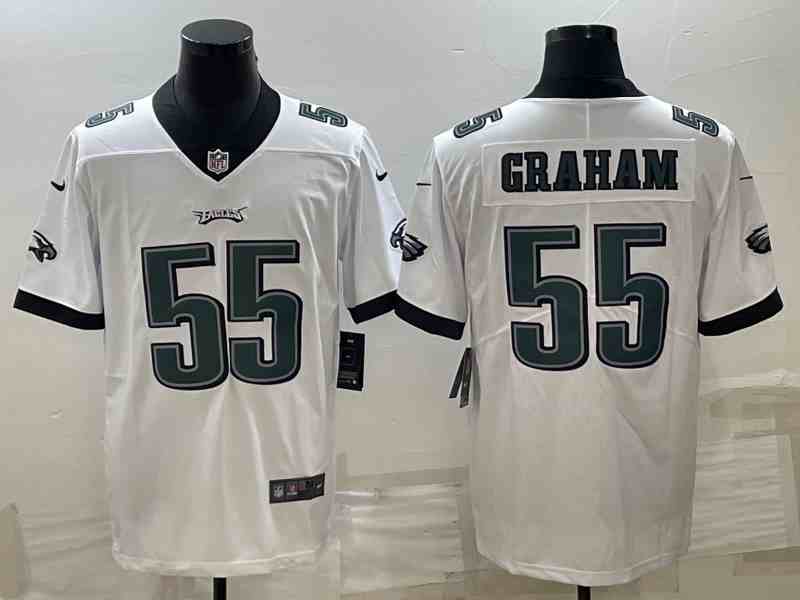 Men's Philadelphia Eagles #55 Brandon Graham White Vapor Untouchable Limited Stitched Football Jersey