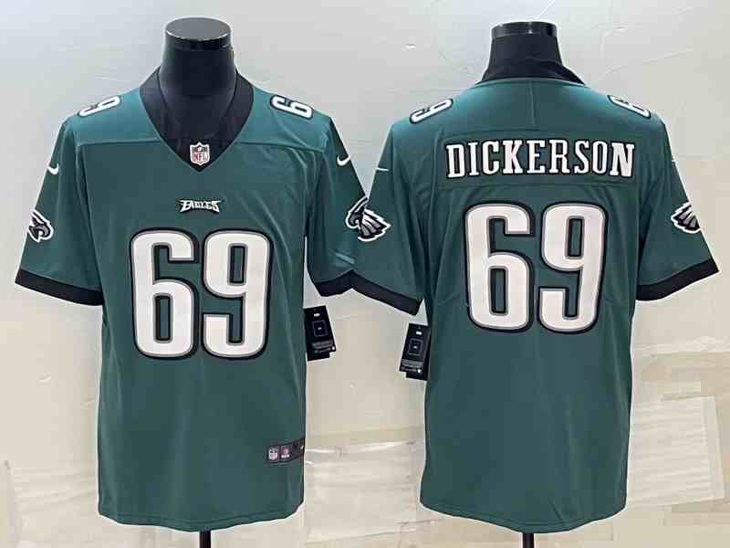 Men's Philadelphia Eagles #69 Landon Dickerson Green Vapor Untouchable Limited Stitched Jersey