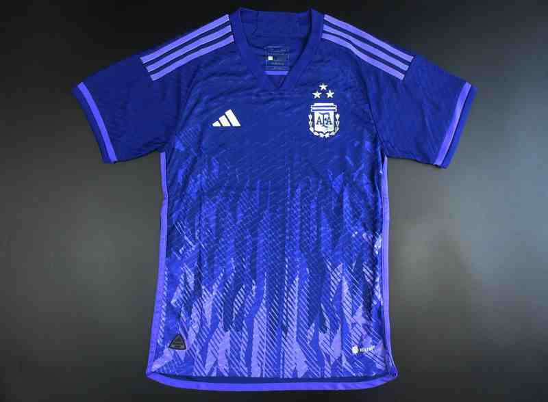 2022 World Cup Player version Argentina away purple