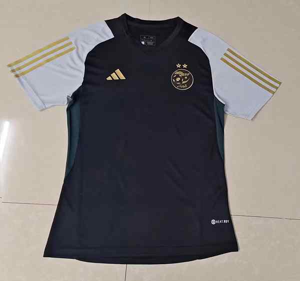 Men's Algeria 2023-24 black Player version Custom Replica Jersey