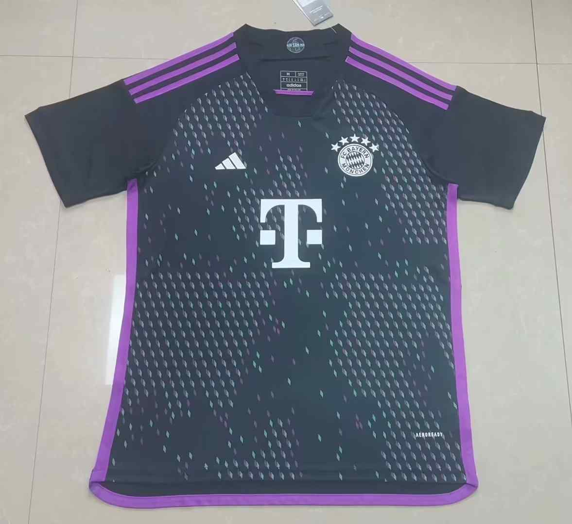Men's BAYERN MUNICH  adidas 2023-24 Away  Custom Replica Jersey