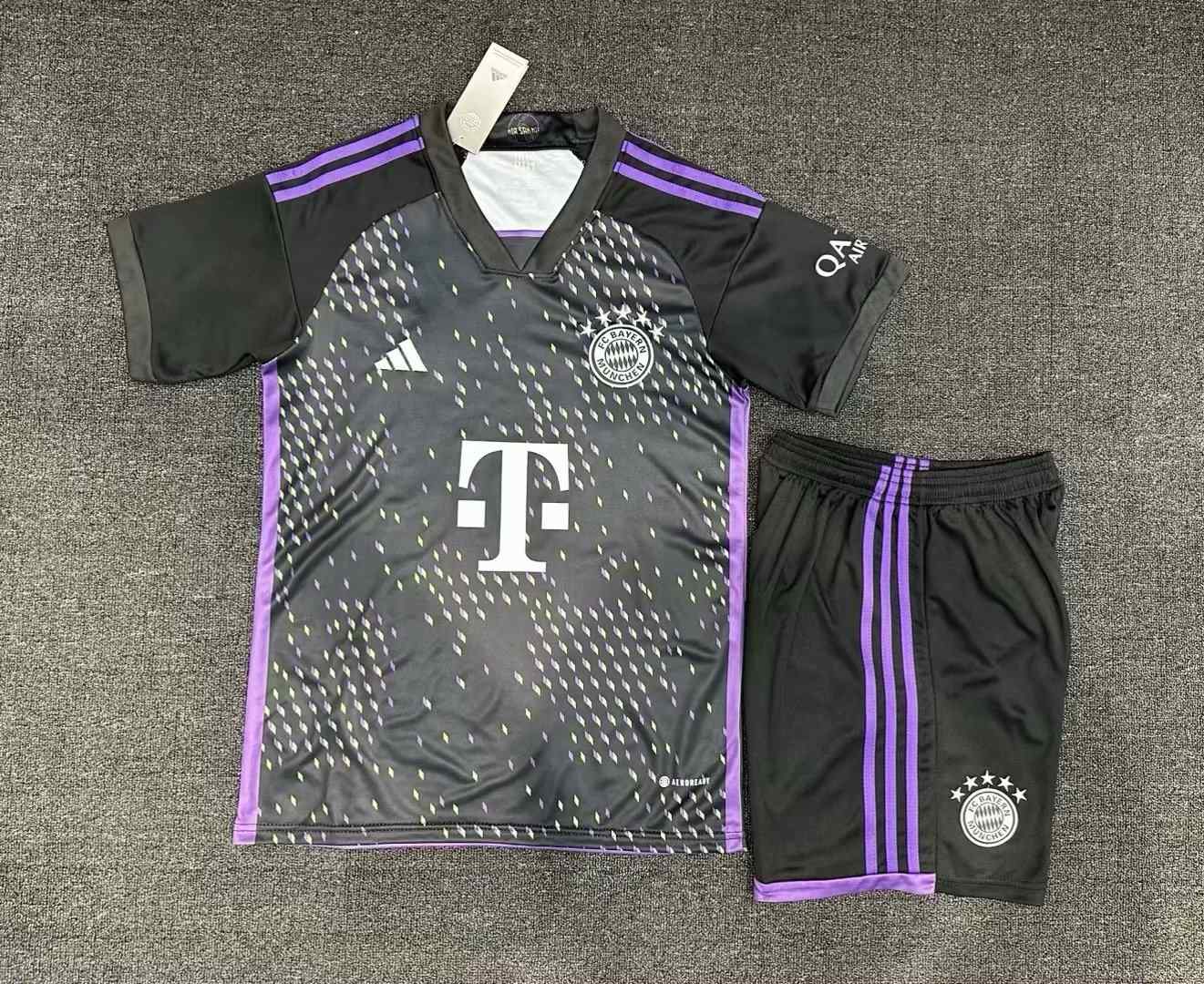 BAYERN MUNICH  adidas Toddler 2023-24 Away Mini Kit  Custom Replica jersey- White