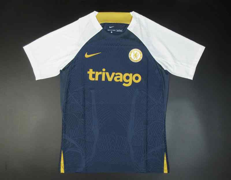 Men's 2023-24 Chelsea Training shirt (navy) Player version Custom Replica Jersey