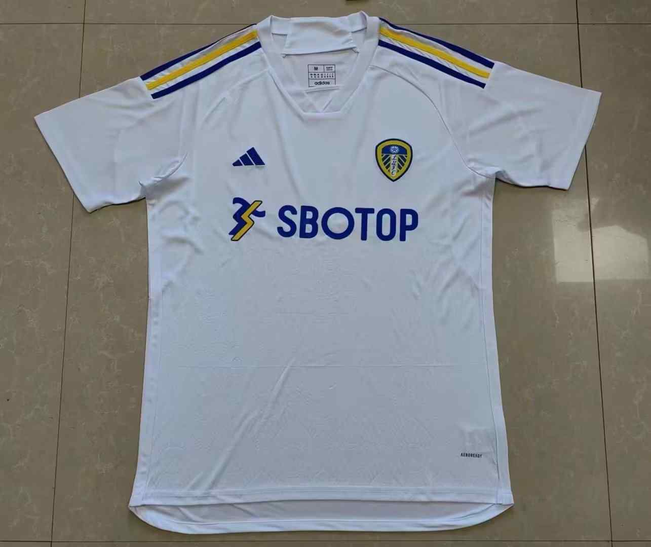 Men's leeds united 2023-24 Home Custom Replica Jersey - White