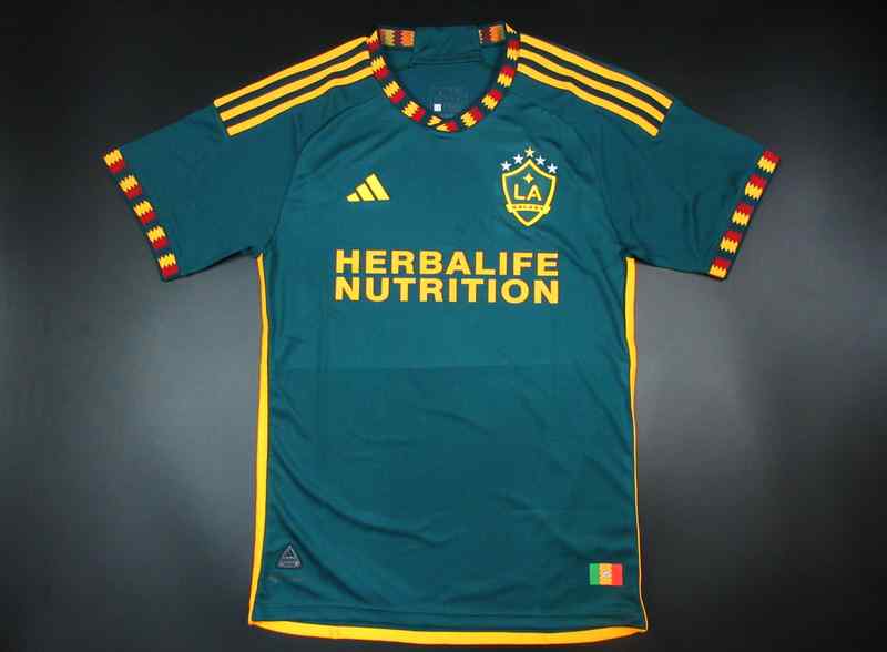Men's 2023-24 Los Angeles Galaxy away Player version Custom Replica Jersey
