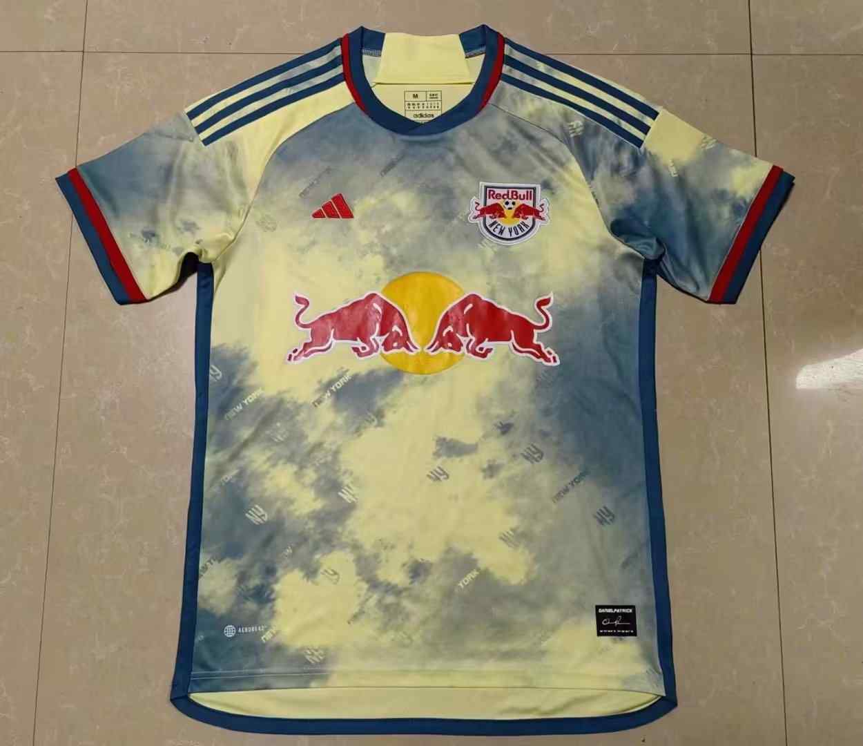 Men's 2023-24 New York Red Bulls away Player version Custom Replica Jersey