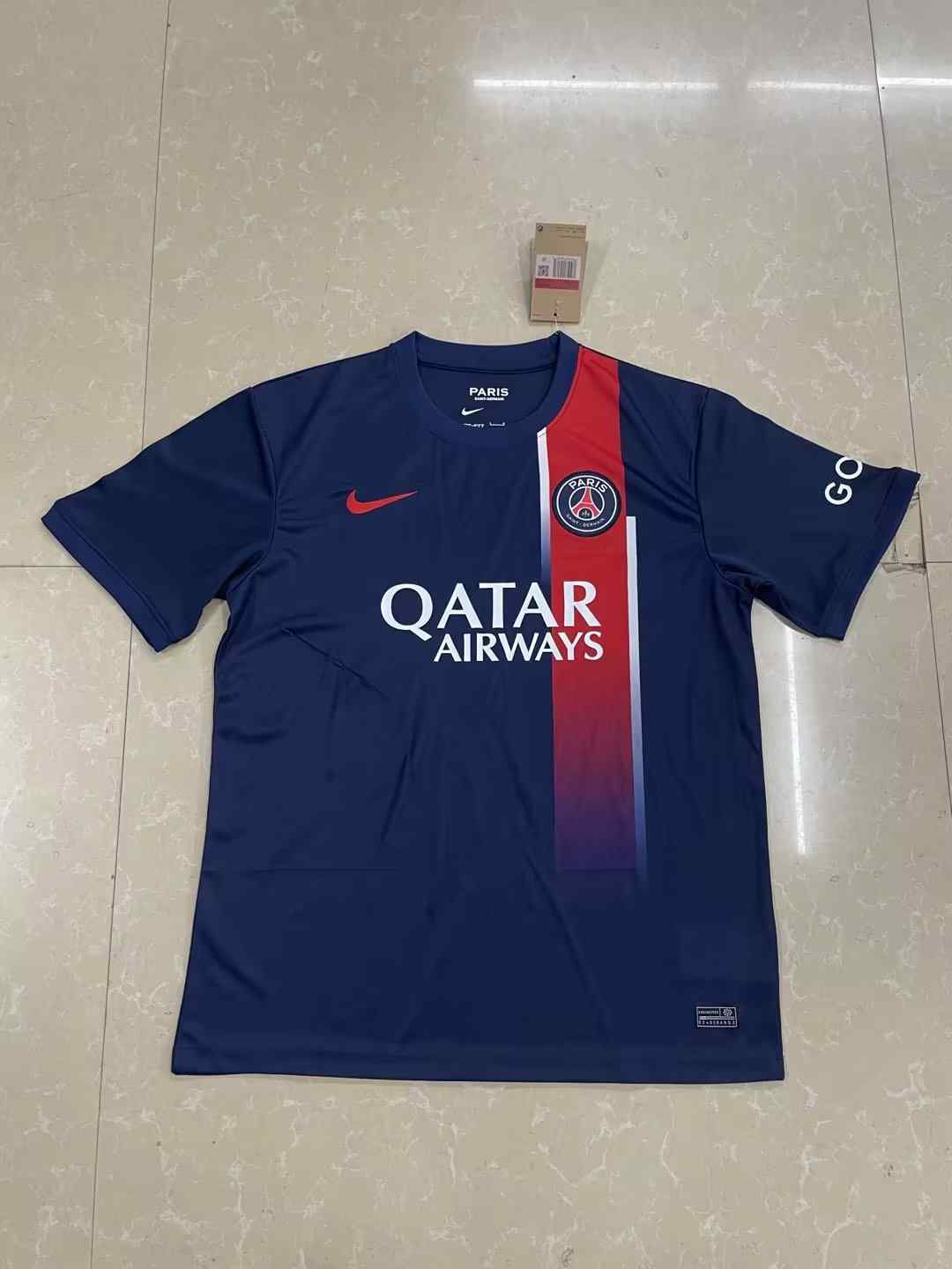 Men's Paris Saint-Germain 2023-24 Home Custom Replica Jersey