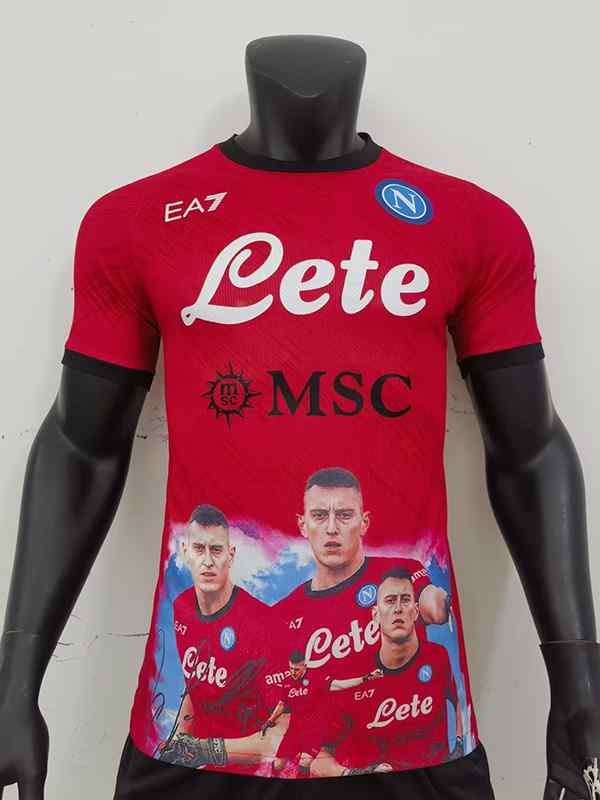 Men's Napoli 22-23 red special player version Custom Replica Jersey