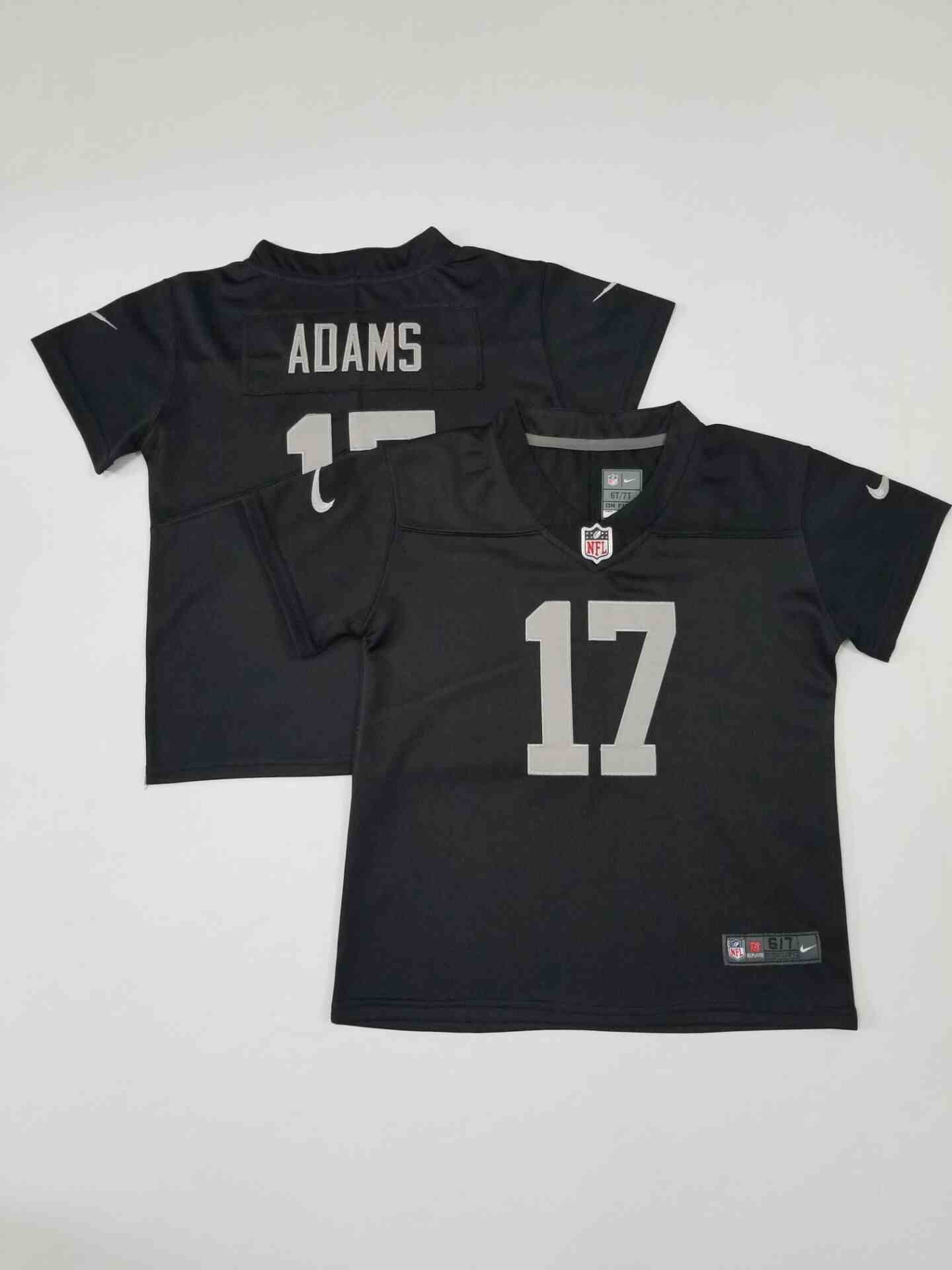 Toddler Las Vegas Raiders 17 Davante Adams Black  Limited Jersey