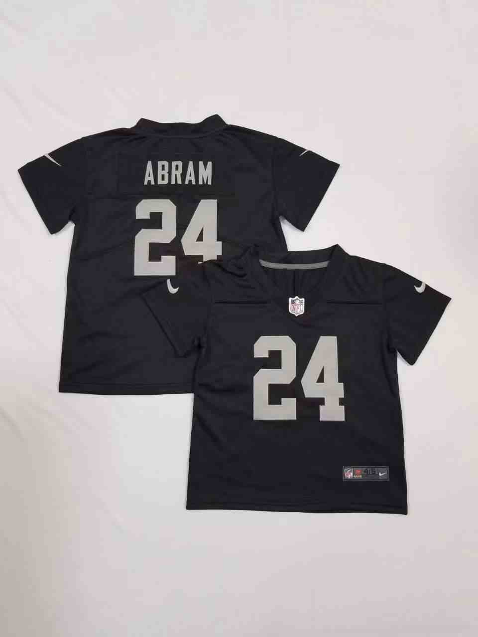 Toddler Las Vegas Raiders 24 Johnathan Abram Black Vapor Untouchable Limited Jersey