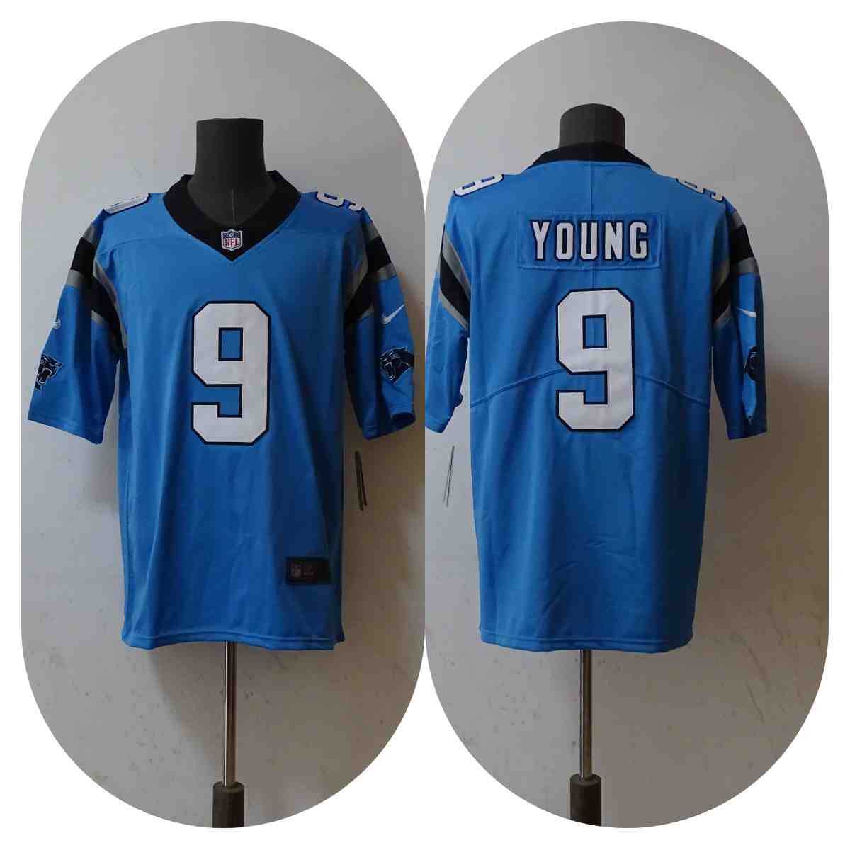 Men's Carolina Panthers #9 Bryce Young Teal Vapor Untouchable Limited Stitched Jersey