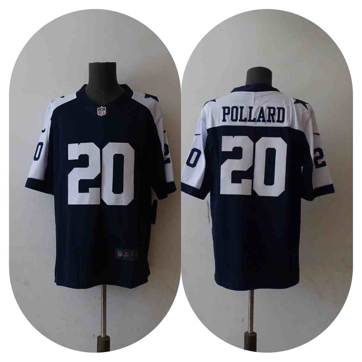 Men's Dallas Cowboys 20 Tony Pollard Navy Blue Thanksgiving Limited Stitched Jersey