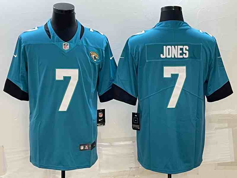 Men's Jacksonville Jaguars #7 Zay Jones Teal Vapor Untouchable Limited Stitched Jersey