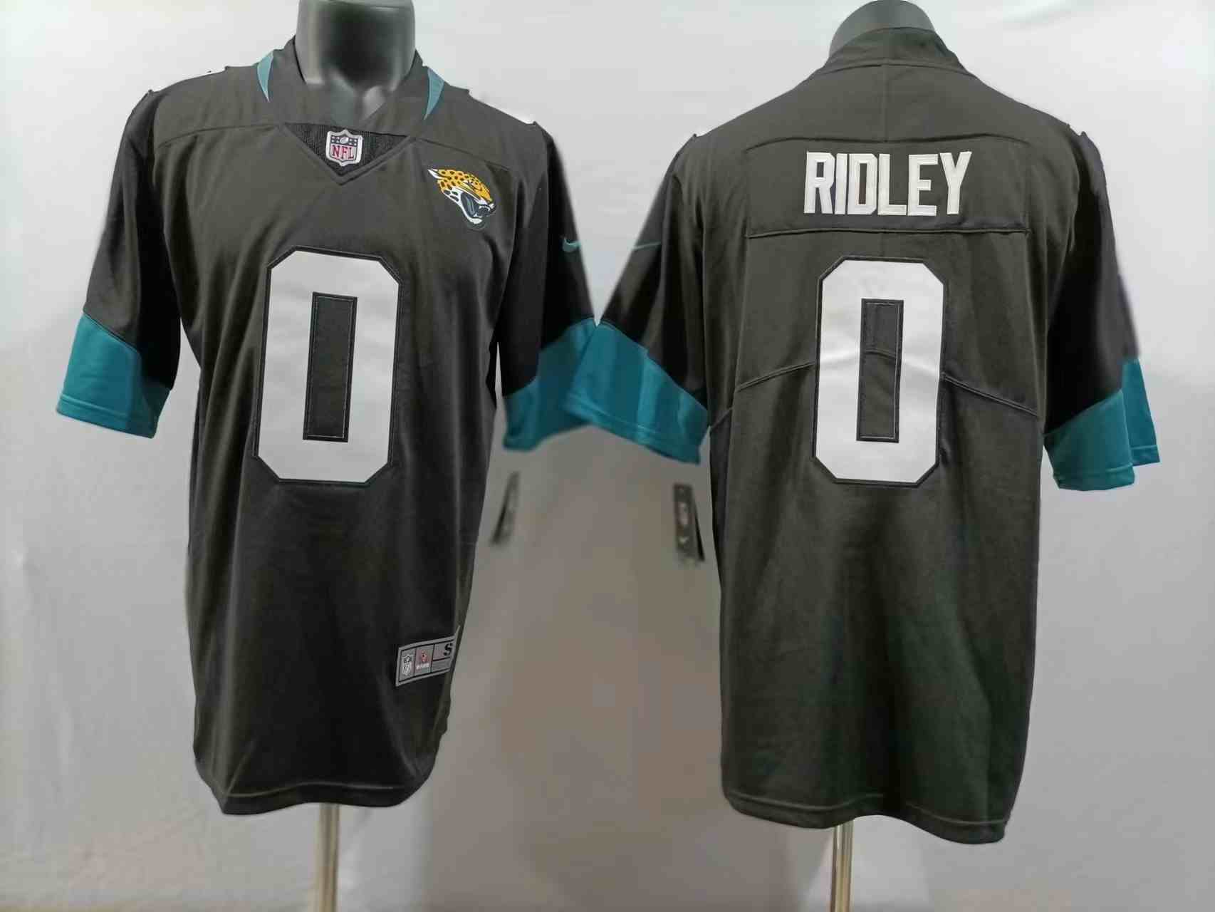 Men's Jacksonville Jaguars #0 Calvin Ridley Black Vapor Untouchable Limited Stitched Jersey