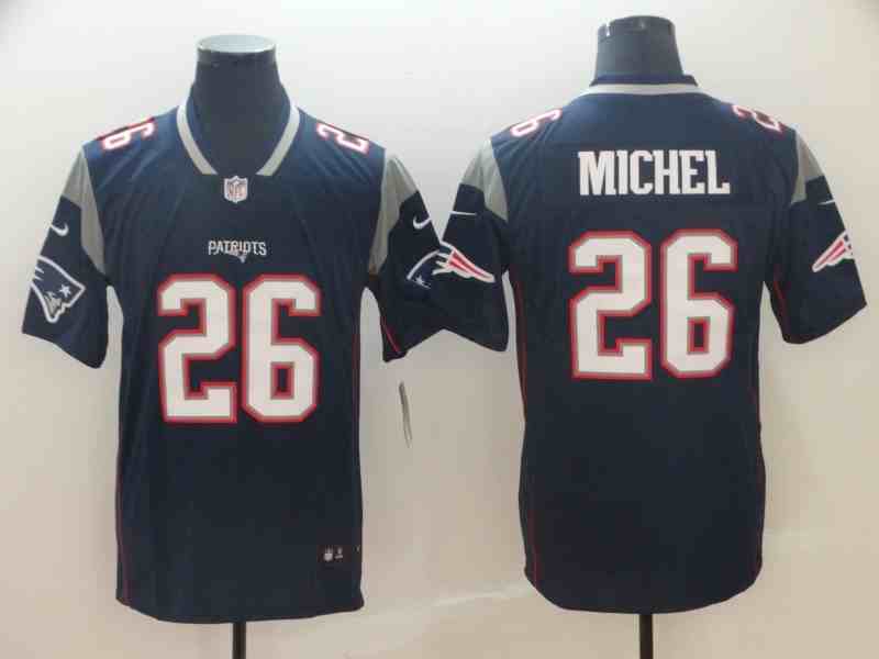 Men's New England Patriots #26 Sony Michel Navy Blue Vapor Untouchable Limited Stitched NFL Jersey
