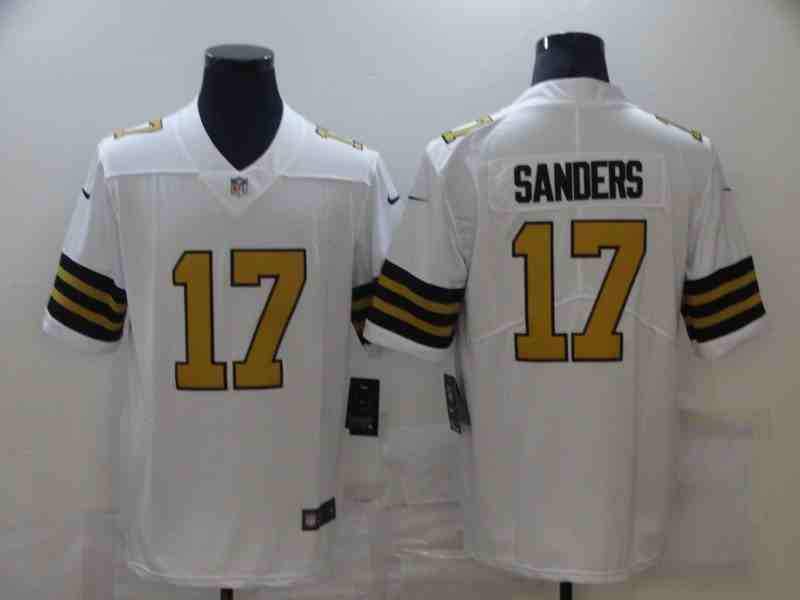 Men's New Orleans Saints #17 Emmanuel Sanders White Color Rush Limited Jersey