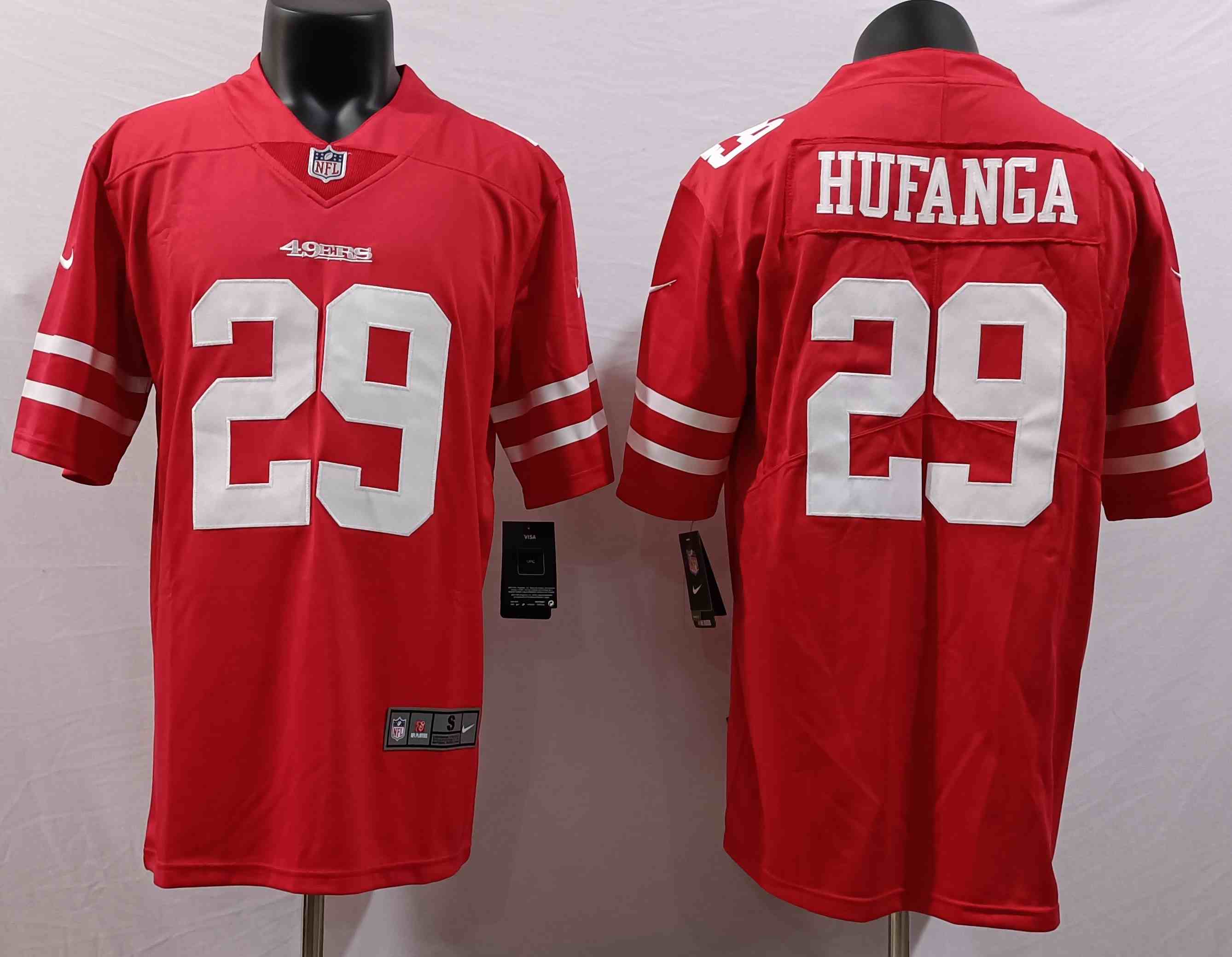 Men's San Francisco 49ers #29 Talanoa Hufanga Red Vapor Untouchable Stitched Football Jersey