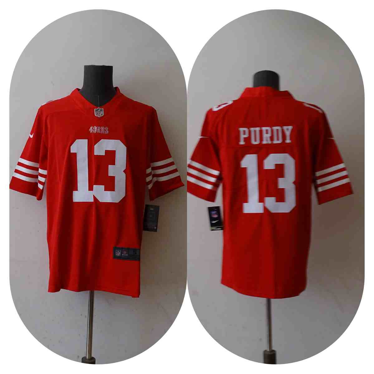 Men's San Francisco 49ers #13 Brock Purdy Red Vapor Untouchable Limited Stitched Jersey
