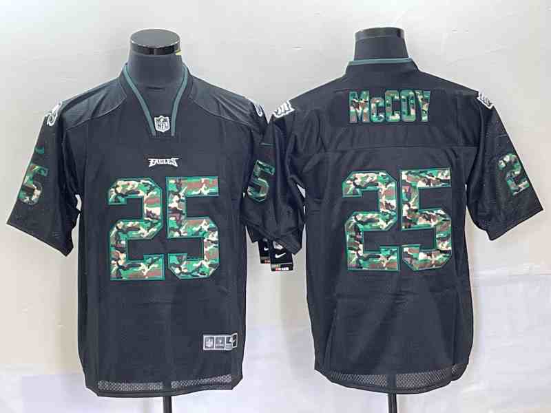 Men's Philadelphia Eagles 25 McCoy Black Limited Jerseys