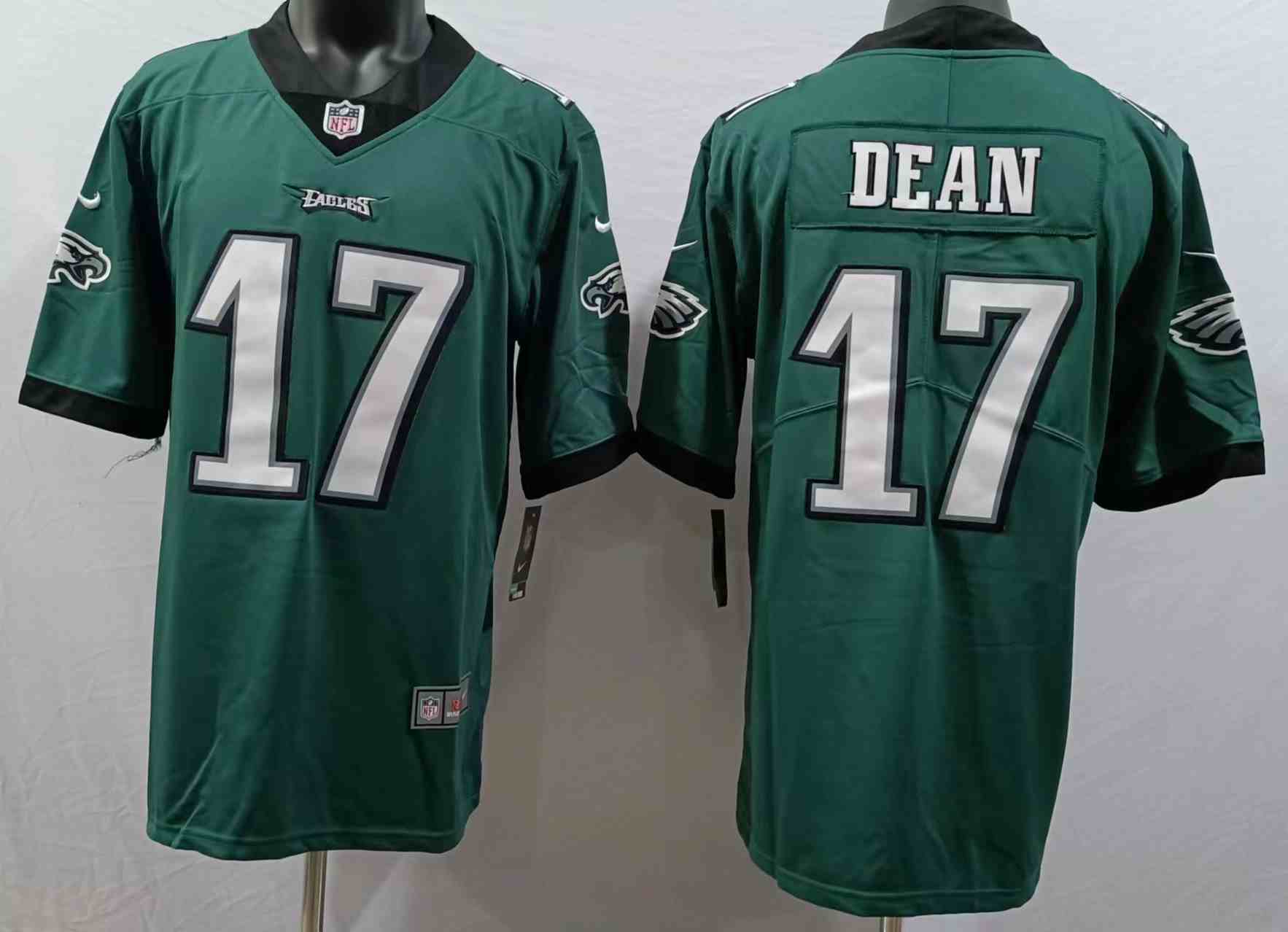 Men's Philadelphia Eagles #17 Nakobe Dean Green Vapor Untouchable Limited Stitched Jersey
