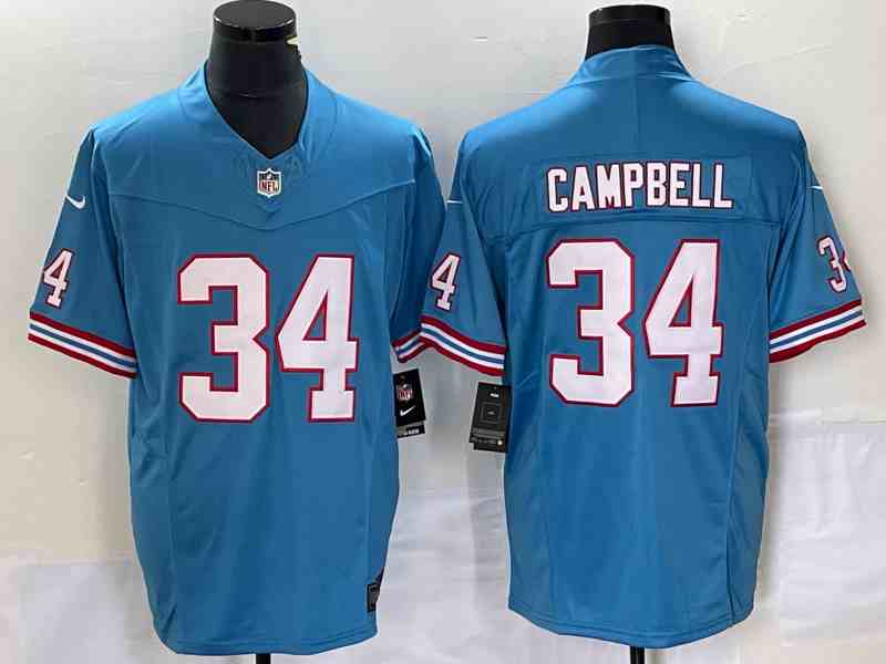 Men's Houston OilersTennessee Titans #34 Earl Campbell 2023 F.U.S.E. Vapor Untouchable Limited Stitched Jersey