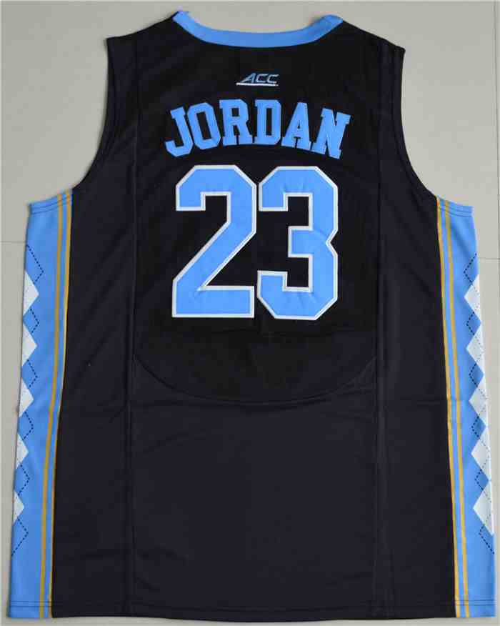 Men's North Carolina Tar Heels #23 Michael Jordan Black College Basketball Jersey
