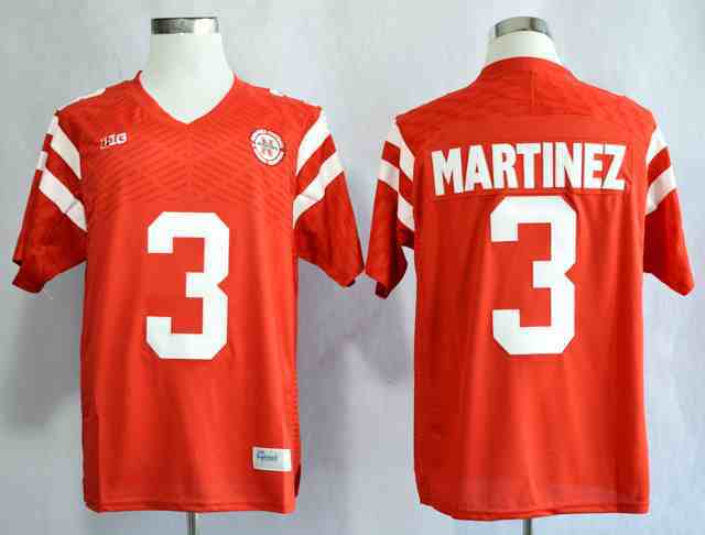 Nebraska Cornhuskers 3 Taylor Martinez Red College Football Jersey