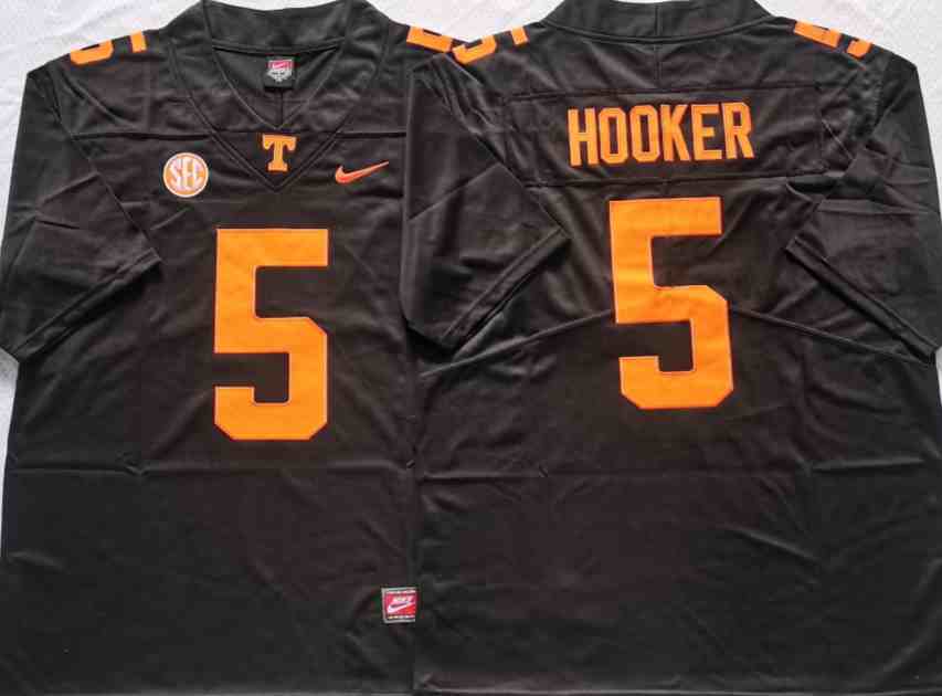 Tennessee Volunteers Black #5 HOOKER College Football Jersey