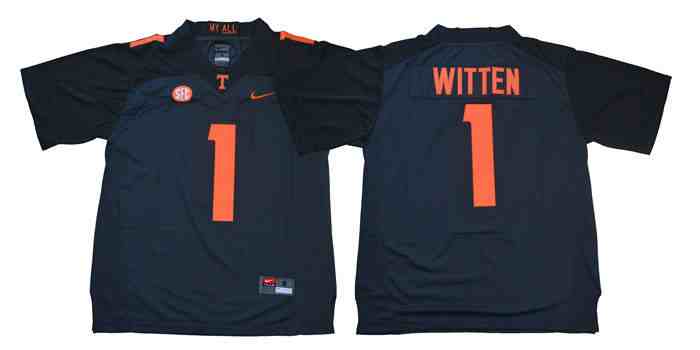 Tennessee Volunteers 1  Jason Witten Blue Stitched NCAA Football Jersey