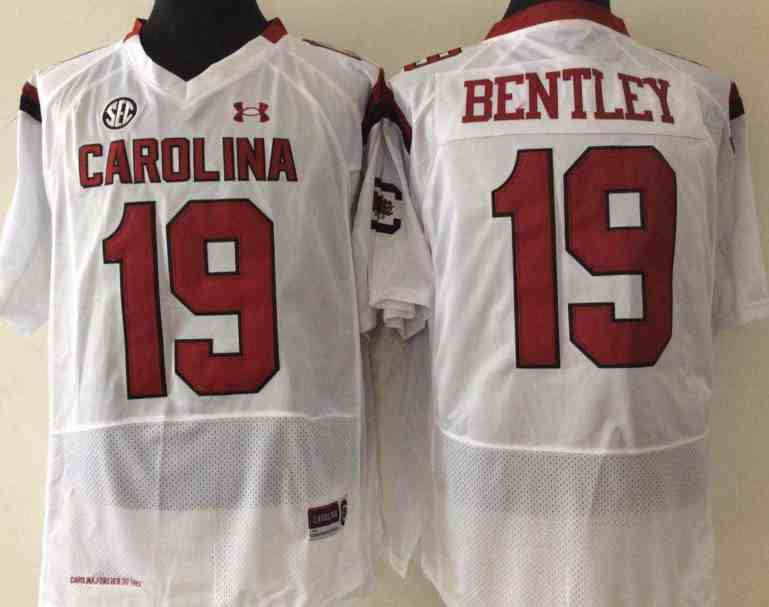 South Carolina Gamecock White #19 BENTLEY