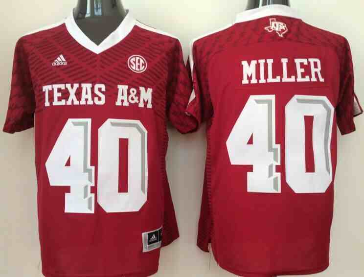 Texas A&M Aggies 40 Von Miller Red College Jersey