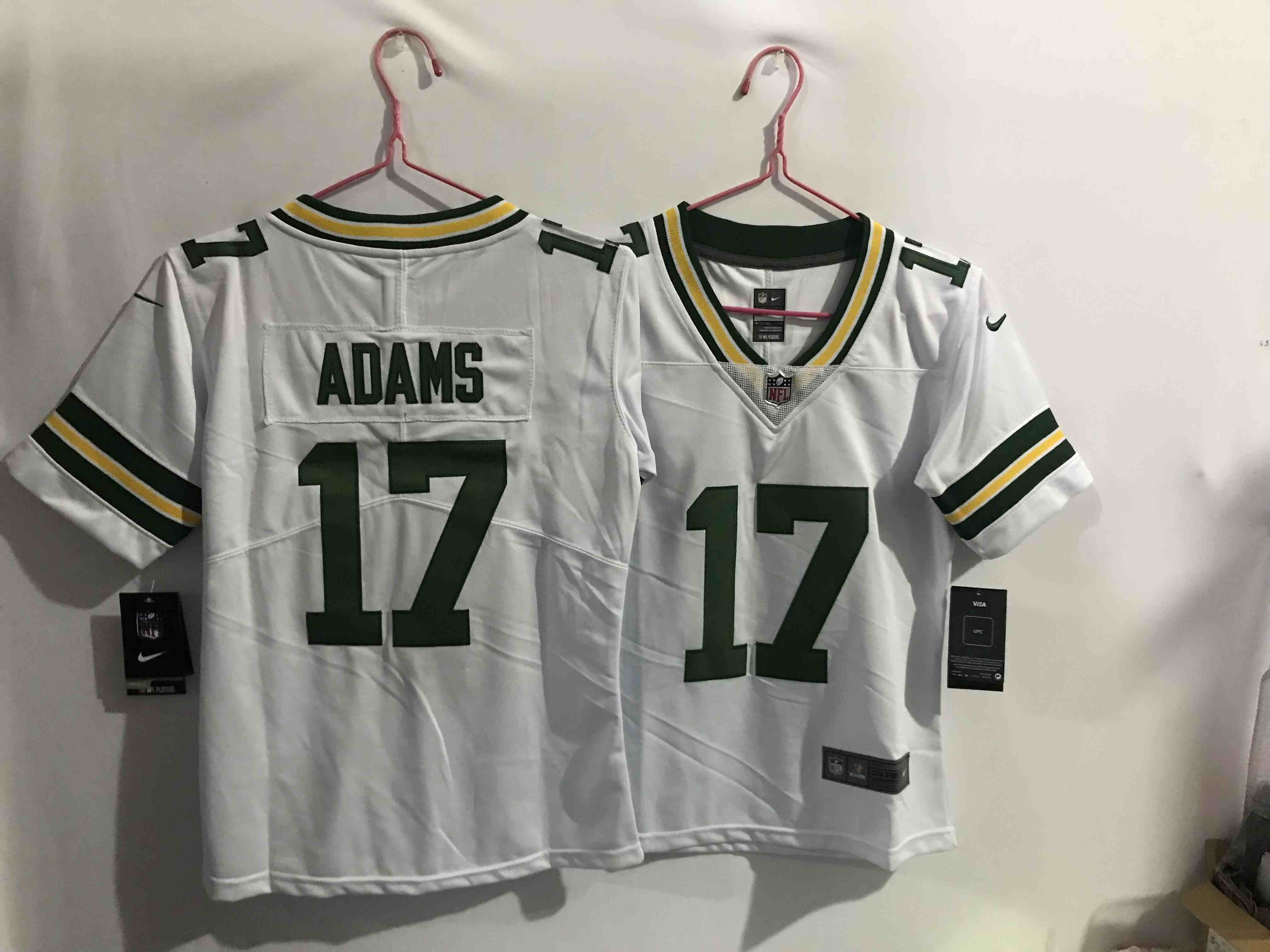 Women's Green Bay Packers #17 Davante Adams White Limited Jersey