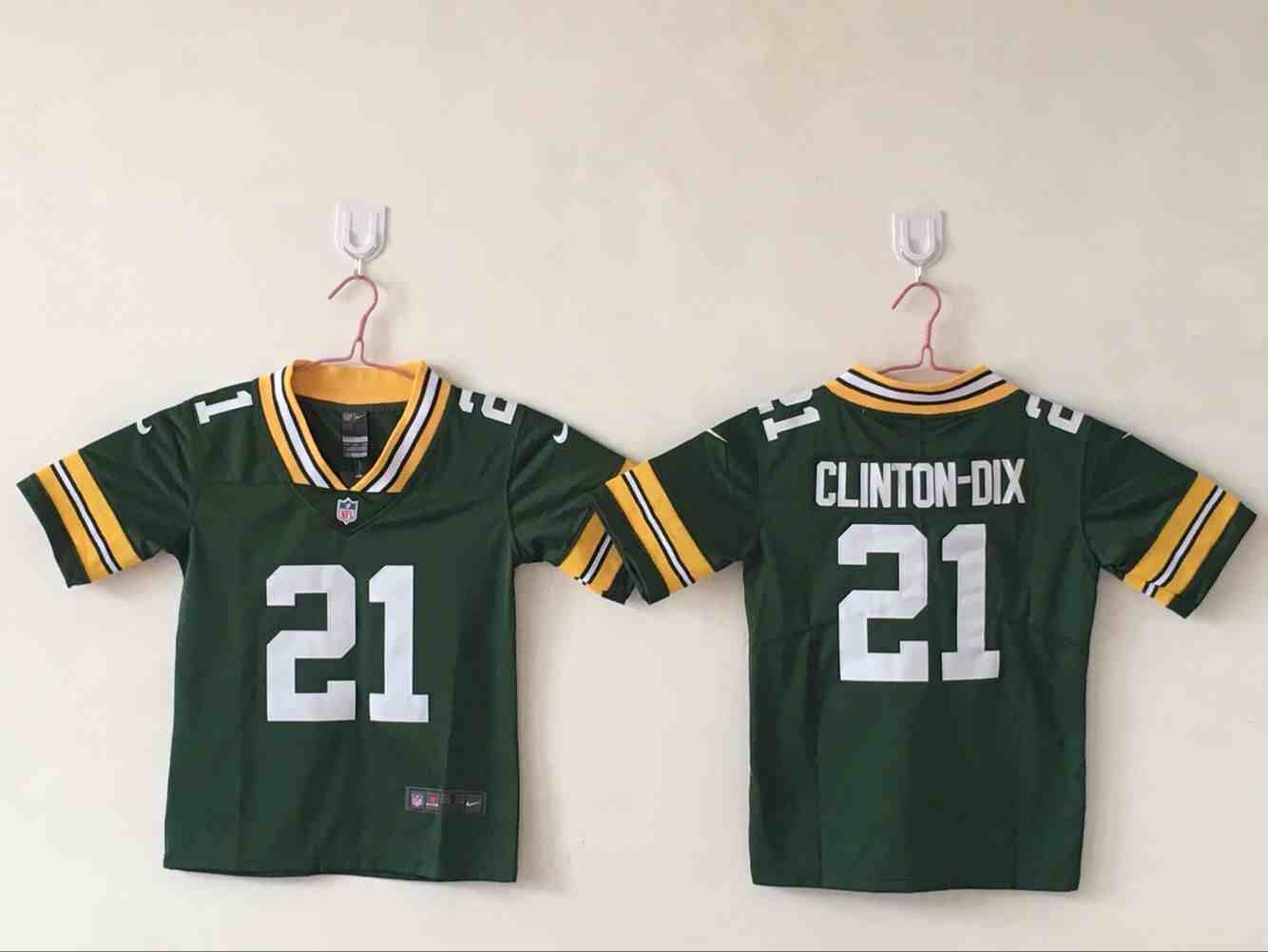 Youth Green Bay Packers #21 Ha Ha Clinton-Dix Green Limited  Jersey