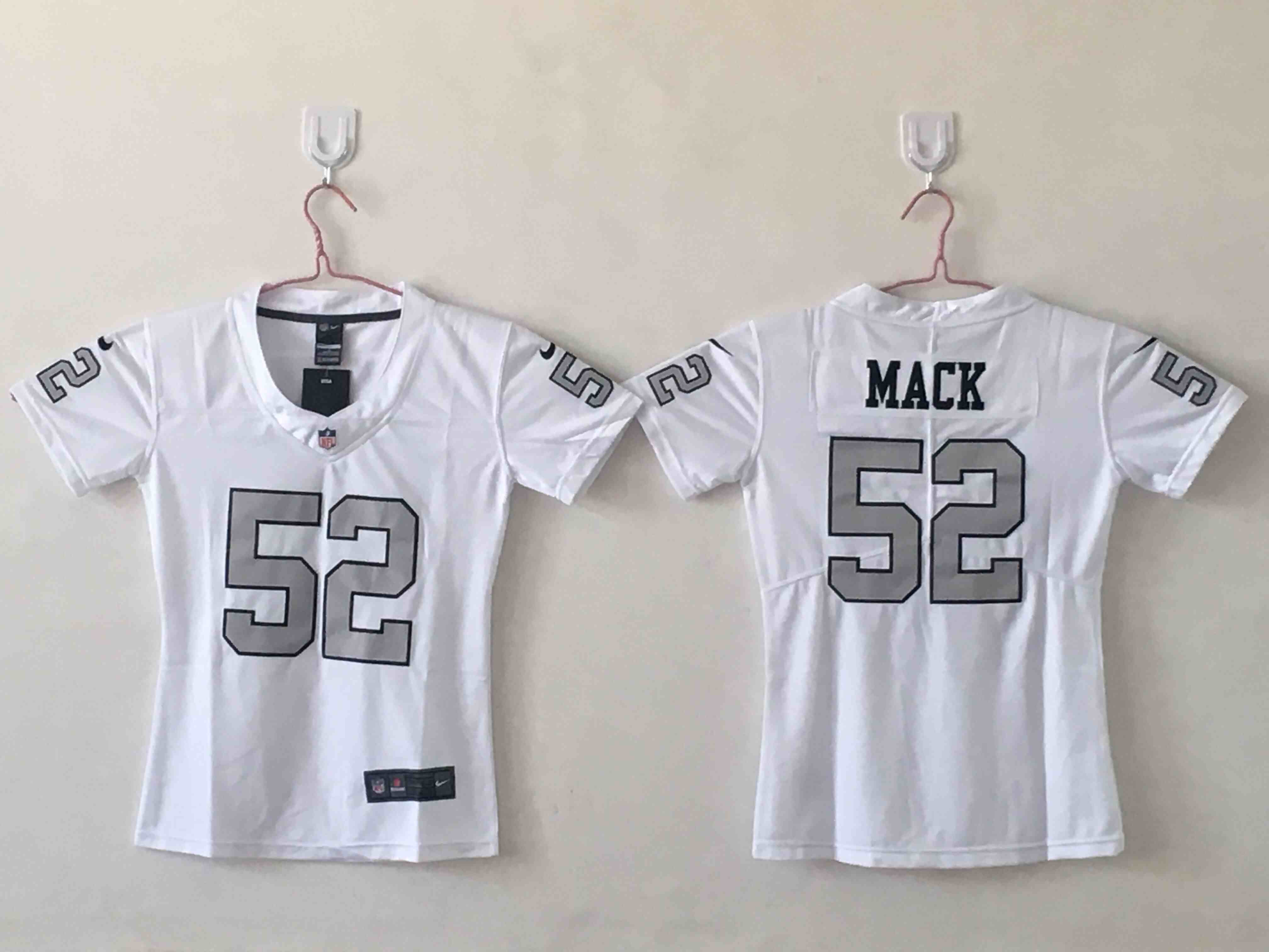 Women's Las Vegas Raiders #52 Khalil Mack White Limited Jersey 2
