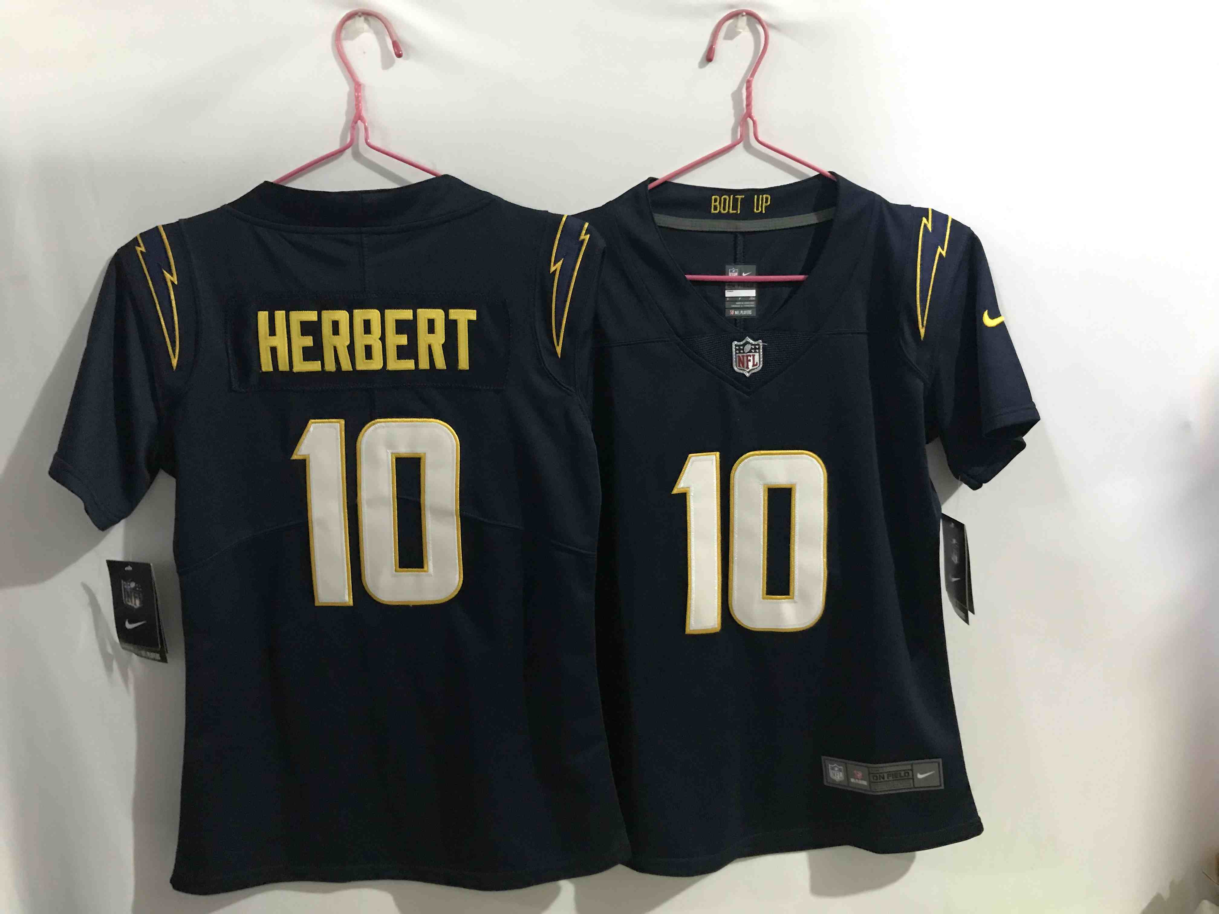 Youth Los Angeles Chargers #10 Justin Herbert Navy Vapor Untouchable Limited Stitched Jersey